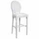 Stool Alexandra House Living White Polyurethane 46 x 116 x 52 cm
