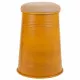Taburete Alexandra House Living Naranja Arpillera Metal Esponja Madera MDF 47 x 27 x 33 cm