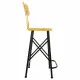 Stool Alexandra House Living Yellow Iron 40 x 100 x 46 cm