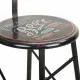 Stool Alexandra House Living Black Iron 40 x 100 x 46 cm