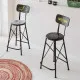 Stool Alexandra House Living Black Iron 40 x 100 x 46 cm