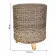 Taburete Alexandra House Living Gris Madera ratán sintético 40 x 48 x 40 cm