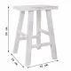 Taburete Alexandra House Living Blanco Pino 25 x 50 x 35 cm