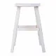 Taburete Alexandra House Living Blanco Pino 25 x 50 x 35 cm
