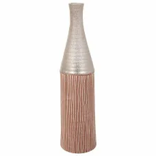 Vase Alexandra House Living Silver Ceramic 13 x 53 x 13 cm