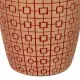 Vase Alexandra House Living Red Golden Polyresin 18 x 24 x 18 cm