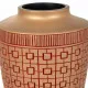 Vase Alexandra House Living Red Golden Polyresin 18 x 24 x 18 cm