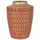 Vase Alexandra House Living Red Golden Polyresin 18 x 24 x 18 cm