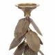 Candle Holder Alexandra House Living Golden Iron 19 x 43 x 19 cm Sheets