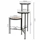 Flower Pot Stand Alexandra House Living Black Iron Tile 30 x 68 x 30 cm