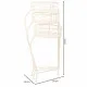 Soporte para Maceta Alexandra House Living Blanco Metal Hierro 34 x 76 x 40 cm