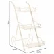 Soporte para Maceta Alexandra House Living Blanco Metal Hierro 25 x 32 x 55 cm