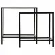 Flower Pot Stand Alexandra House Living Black Iron Tile 37 x 51 x 50 cm 2 Pieces