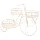 Soporte para Maceta Alexandra House Living Blanco Metal Hierro Bicicleta 28 x 28 x 28 cm