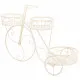 Soporte para Maceta Alexandra House Living Blanco Metal Hierro Bicicleta 28 x 28 x 28 cm