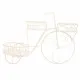 Soporte para Maceta Alexandra House Living Blanco Metal Hierro Bicicleta 28 x 28 x 28 cm