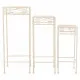 Flower Pot Stand Alexandra House Living White Metal Iron 28 x 160 x 58 cm