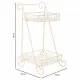 Flower Pot Stand Alexandra House Living White Metal Iron 23 x 65 x 28 cm