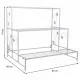 Soporte para Maceta Alexandra House Living Blanco Hierro 66 x 74 x 80 cm