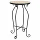 Flower Pot Stand Alexandra House Living Black Iron Tile 35 x 60 x 35 cm