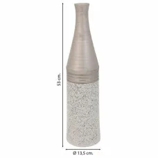 Vase Alexandra House Living Silver Ceramic 13 x 53 x 13 cm