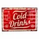 Placa de Pared Alexandra House Living Cold Drink Hierro 59 x 1 x 40 cm