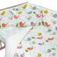 Protector de Cuna HappyFriday Mr Fox Little birds Multicolor 210 x 40 cm