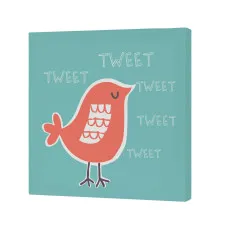 Canvas HappyFriday Moshi moshi Woodland Multicolour 27 x 27 cm