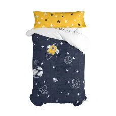 Juego de funda nórdica HappyFriday Mr Fox Starspace  Multicolor Cama de 105 2 Piezas