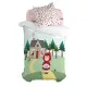 Juego de funda nórdica HappyFriday Mr Fox Red riding hood  Multicolor Cama de 80 2 Piezas