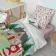 Juego de funda nórdica HappyFriday Mr Fox Red riding hood  Multicolor Cama de 80 2 Piezas