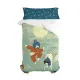 Duvet cover set HappyFriday Mr Fox The warrior Multicolour Single 2 Pieces