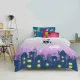 Duvet cover set HappyFriday Mr Fox Nanny Multicolour Single 2 Pieces