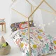Duvet cover set HappyFriday Moshi Moshi Woodland Multicolour Single 2 Pieces