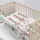 Juego de Sábanas HappyFriday Moshi Moshi Rabbit family Multicolor Cuna de Bebé 2 Piezas