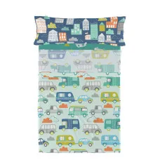 Bedding set HappyFriday Moshi Moshi Holidays  Multicolour Single 2 Pieces