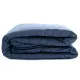 Reversible Bedspread HappyFriday Basic Dash White Navy Blue 200 x 260 cm