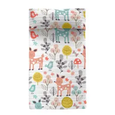 Bedspread (quilt) HappyFriday Moshi Moshi Multicolour 180 x 260 cm Deer Forest