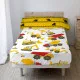 Bedding set HappyFriday Mr Fox Machinery Multicolour Single 2 Pieces