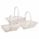 Basket set Alexandra House Living wicker Willow wood 3 Pieces