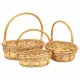 Juego de Cestas Alexandra House Living Mimbre Madera de sauce Natural 3 Piezas