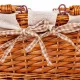 Cesta de Picnic Alexandra House Living Mimbre Madera de sauce 38 x 30 x 17 cm