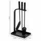 Fireplace Utensils Alexandra House Living Black Iron 15 x 47 x 23 cm