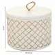 Jewelry box Alexandra House Living White Polyresin 17 x 13 x 17 cm