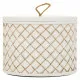 Jewelry box Alexandra House Living White Polyresin 17 x 13 x 17 cm