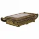 Caja-Joyero Alexandra House Living Cobre Vidrio Aluminio Madera MDF 25 x 12 x 43 cm