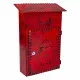 Letterbox Alexandra House Living Red Iron 11 x 37 x 27 cm