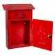 Letterbox Alexandra House Living Red Iron 11 x 37 x 27 cm