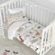 Cot Bedding Set HappyFriday MOSHI MOSHI Multicolour Baby Crib