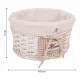 Set of Baskets Alexandra House Living White wicker Willow wood 44 x 58 x 44 cm 29 x 19 x 29 cm 3 Pieces